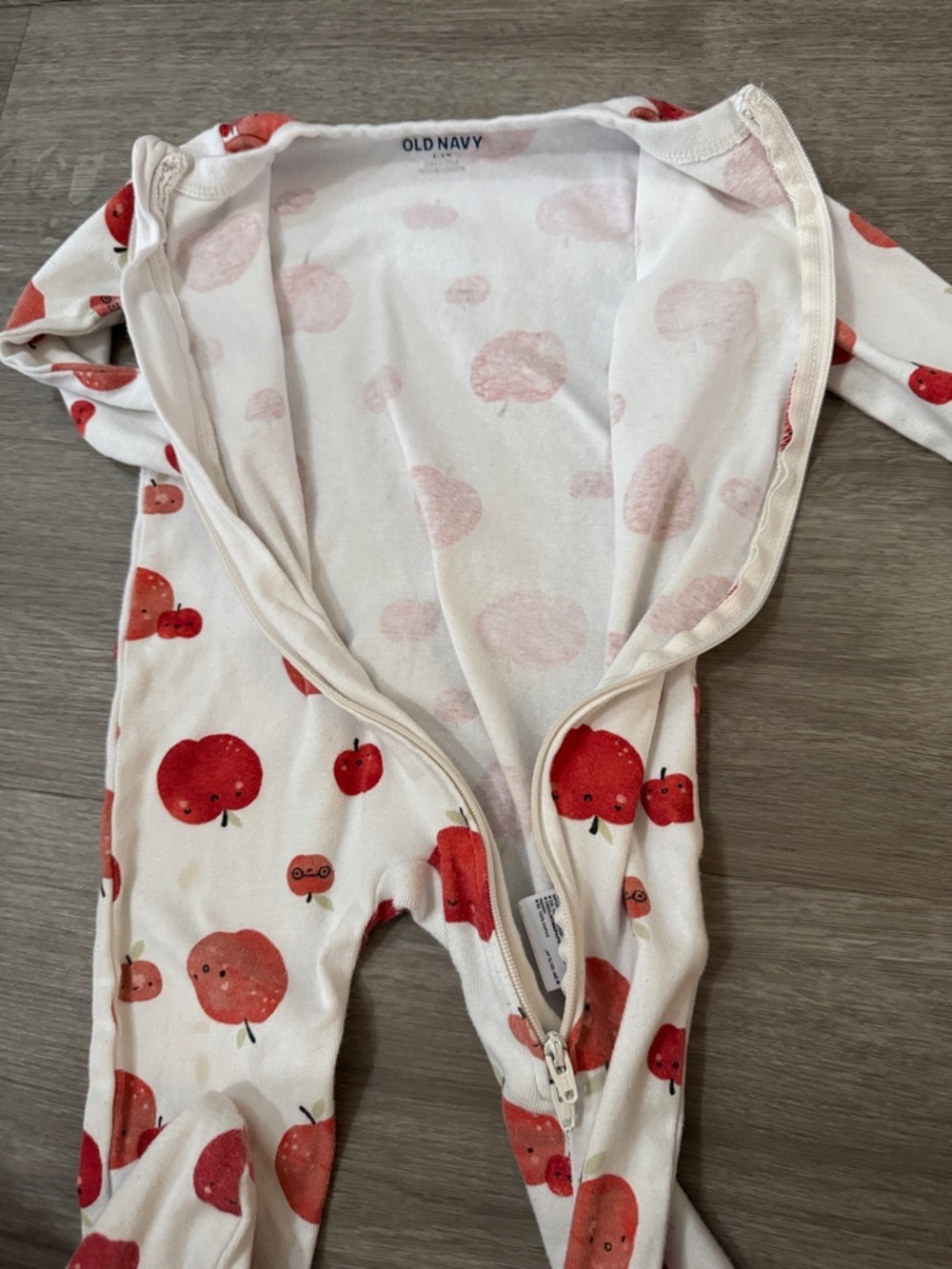 Old Navy Footed Two Way Zipper Onesie - Picture 3 of 6